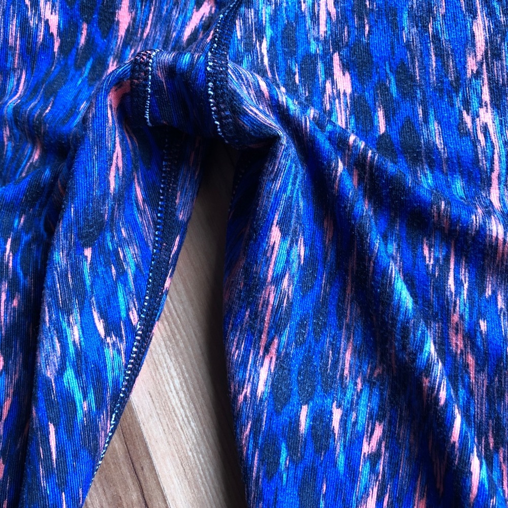 ATHLETA Reptile Relay Capri Leggings Blue Small - Picture 16 of 16